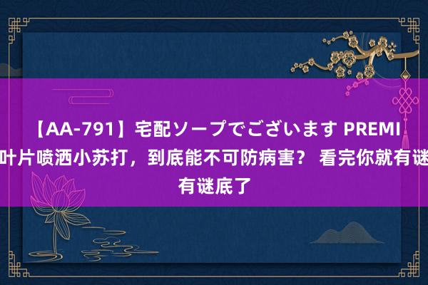 【AA-791】宅配ソープでございます PREMIUM 叶片喷洒小苏打，到底能不可防病害？ 看完你就有谜底了