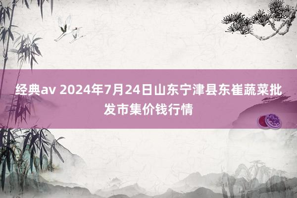 经典av 2024年7月24日山东宁津县东崔蔬菜批发市集价钱行情