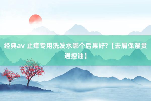 经典av 止痒专用洗发水哪个后果好?【去屑保湿贯通控油】