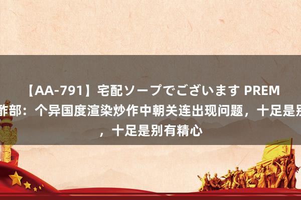 【AA-791】宅配ソープでございます PREMIUM 酬酢部：个异国度渲染炒作中朝关连出现问题，十足是别有精心