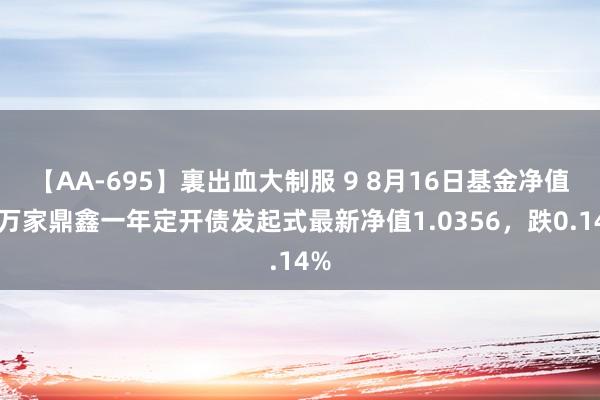 【AA-695】裏出血大制服 9 8月16日基金净值：万家鼎鑫一年定开债发起式最新净值1.0356，跌0.14%