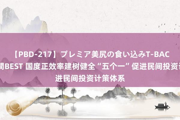 【PBD-217】プレミア美尻の食い込みT-BACK！8時間BEST 国度正效率建树健全“五个一”促进民间投资计策体系