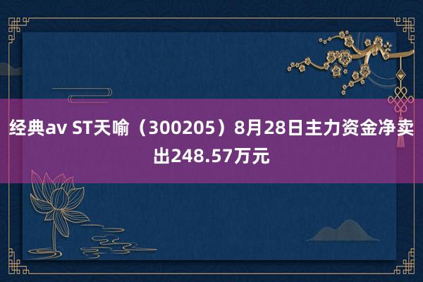 经典av ST天喻（300205）8月28日主力资金净卖出248.57万元