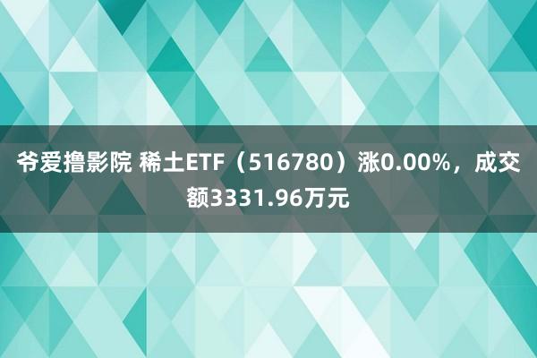 爷爱撸影院 稀土ETF（516780）涨0.00%，成交额3331.96万元