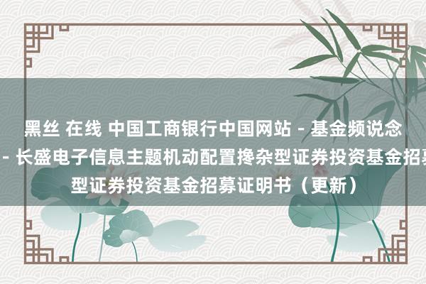 黑丝 在线 中国工商银行中国网站－基金频说念－基金公告栏目－长盛电子信息主题机动配置搀杂型证券投资基金招募证明书（更新）